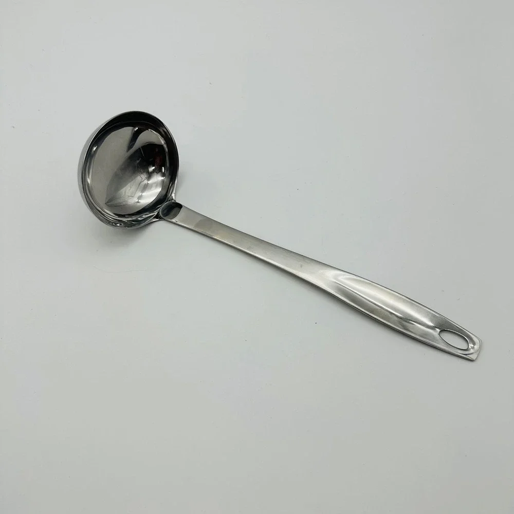 Oneida Stainless Steel Soup Ladle 18/8 Mirror Finish Hanging Hole 11.75 Inch